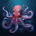 Octopus Color and Watercolor (2 Pack) _ AI Digital Download _ Digital Art _ Animal _ Digital Image.webp